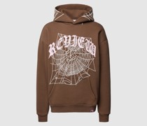 Hoodie mit Label-Motiv-Print