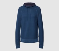 Strickpullover mit Turtleneck und Tunnelzug