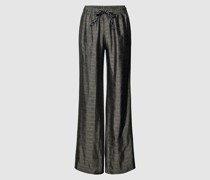 Stoffhose mit Jacquard-Muster Modell 'POMY'