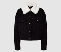 Cordjacke mit Klappkragen Modell 'SHERPA BABY BAGGY'