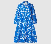 Knielanges Kleid mit Allover-Print