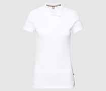 Poloshirt mit Label-Stitching Modell 'Epola'