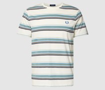 T-Shirt mit Logo-Stitching