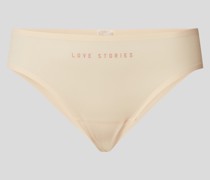 String mit Brand-Schriftzug