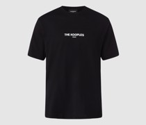 T-Shirt mit Label-Print