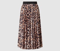 Midirock mit Animal-Print Modell 'Nitban'