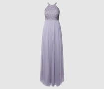 Abendkleid mit Zierbesatz