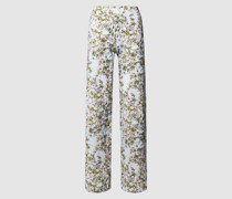 Stoffhose mit floralem Muster Modell 'Candice'
