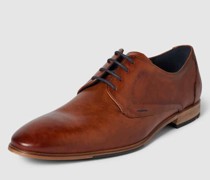 Derby-Schuhe mit feinem Strukturmuster Modell 'GALANT'