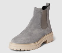 Chelsea Boots aus Leder-Mix