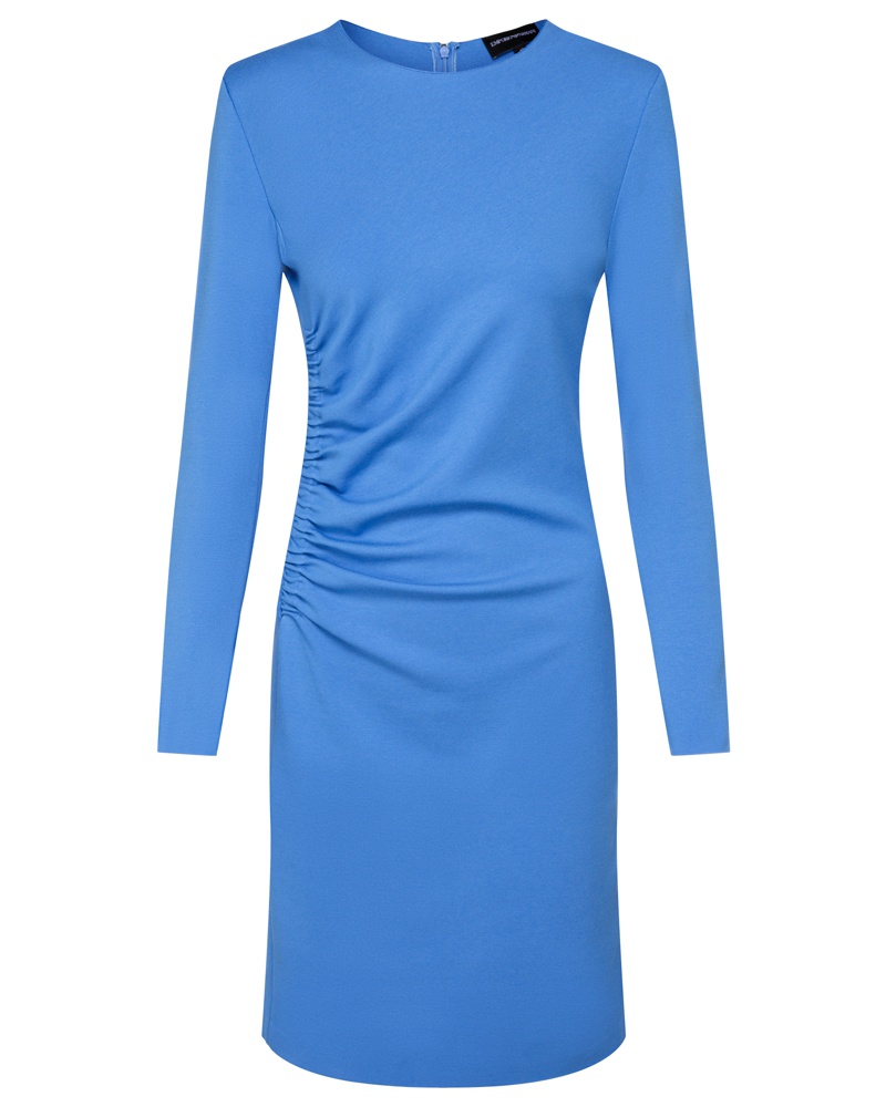 Emporio Armani Damen Midikleid Blau