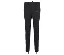 Slim Fit Hose Schwarz