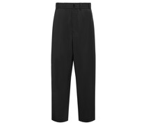 Wide Leg Hose Schwarz