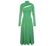 Metallic Nylon Cocktailkleid Grün