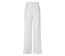 Wide Leg Hose Weiß