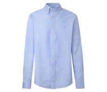 Brompton Slim Casual-Hemd Blau