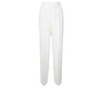 Wide Leg Hose Weiß