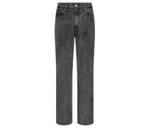 Straight Leg Jeans Grau