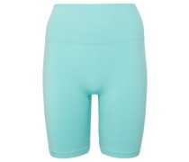 Seamless Graphical Rib Bike Tights Shorts turquoise