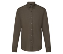 Slim Fit Casual-Hemd olive