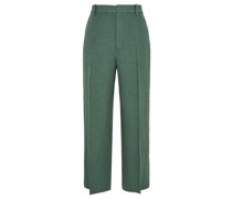 Wide Leg Hose Grün