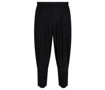 Tapered Fit Casual-Hose Schwarz