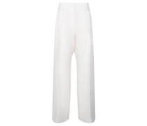 Wide Leg Hose Weiß