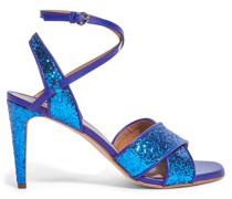 High Heel Sandale Blau