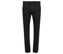 Tapered Fit Jeans Schwarz