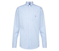 The Broadcloth Gingham Regular Casual-Hemd Blau