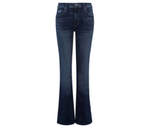 The Double Insider Sneak Flare Jeans Navy
