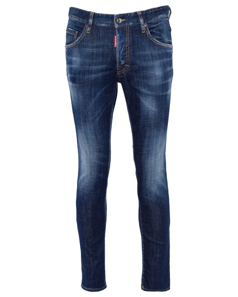 DSquared² Denim Halbhohe Skinny-Jeans in Blau für Herren Herren Bekleidung Jeans Röhrenjeans 