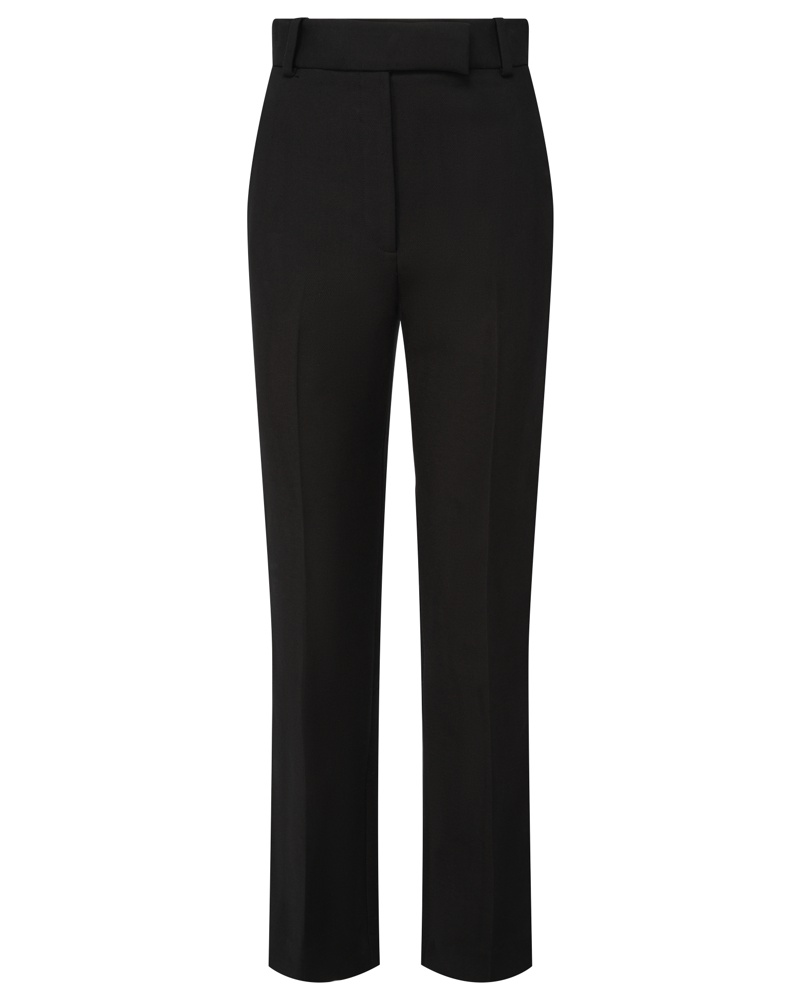 KHAITE Damen Emile Straight Fit Hose Schwarz
