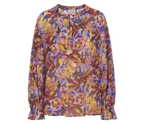 Angelina Seidenbluse Mehrfarbig
