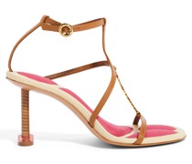 Les Sandales Pralu Mid Heel Sandale Braun