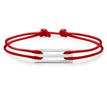 2,5g sterling silver red cord bracelet Armband Rot