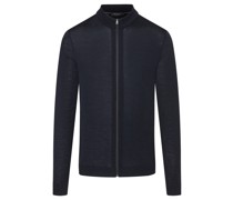 Modern Fit Strickjacke Blau