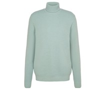 Rollkragenpullover Blau