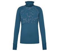 UA Outrun The Cold Funnel Sweatshirt Blau