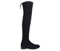 Lowland Overknees Schwarz