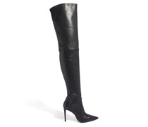 Ultrastuart 100 Stretch Boot Overknees Schwarz