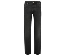 Straight Leg Jeans Schwarz