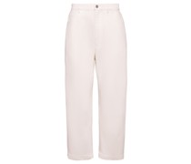 Wide Leg Jeans Weiß