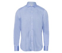 Regular Fit Casual-Hemd Blau