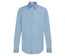 Modern Fit Casual-Hemd Blau