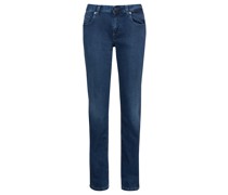 Pipe Straight Fit Jeans Blau
