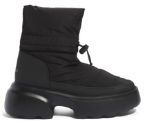 Recycled Nylon Ankle Boots Schwarz