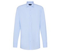 Slim Fit Casual-Hemd Blau
