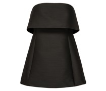 Foldover Evening Top Schwarz