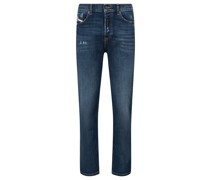 Straight Leg Jeans Blau